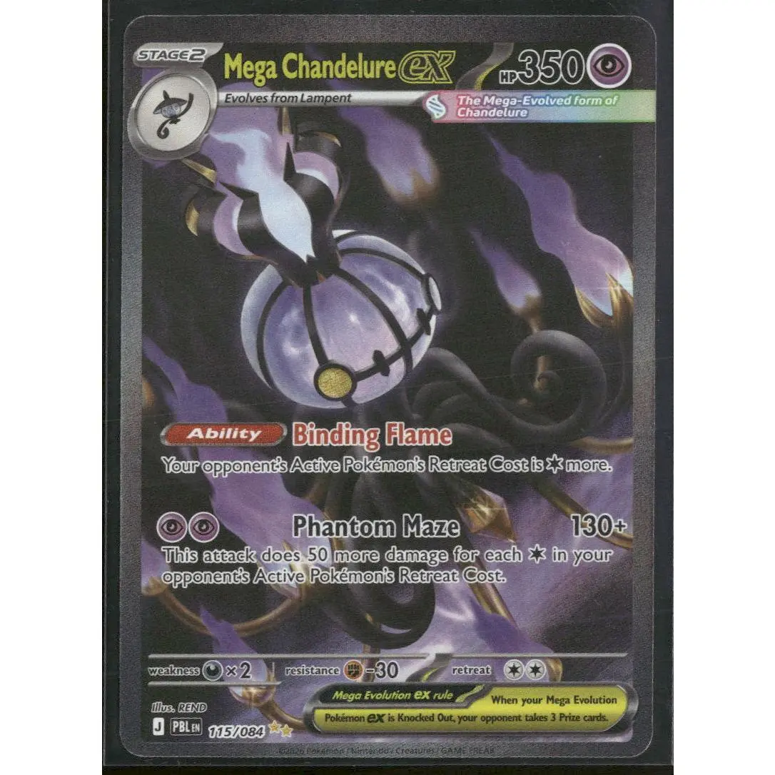 ME05: Pitch Black Mega Chandelure ex #115/084