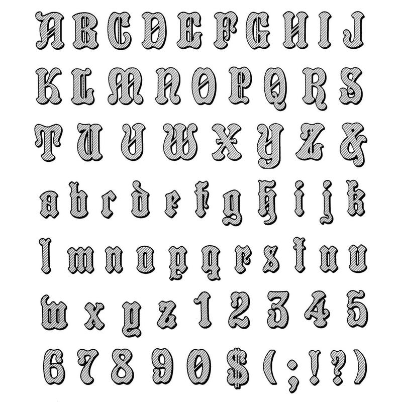 Gothic and Old English Alphabets: 100 Complete Fonts (Lettering, Calligraphy, Typography) Paperback – Illustrated, July 1, 1984
