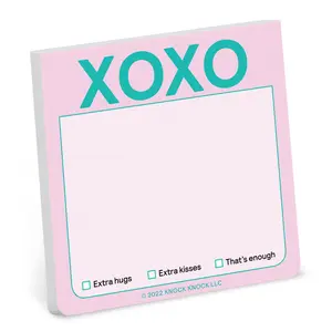 Knock Knock XOXO Sticky Notes (Pastel Version) by Knock Knock