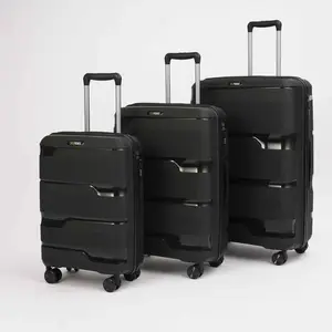 Black Hardcase Roller Luggage Set (28', 24' and 20')
