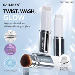 Blanc Cover Cream Stick, Korean Color Changing Foundation, Volufiline & Collagen, Dewy Skin, Detachable Brush, 13g, Makeup Foundation Stick