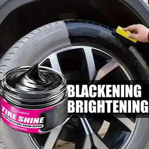 Premium Car Tire Gloss Wax, Provides Long-Lasting Protection, Enhances Plastic Parts Shine, Offers Durable Coating, Blackening