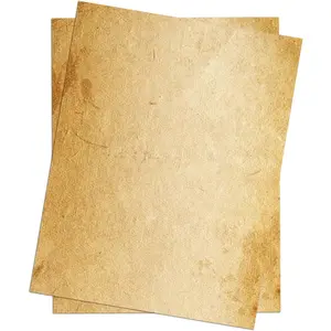 Loose Leaf Paper, Stationery Writing Paper,  Antique Letterhead Paper 8.5" x 11",100 Sheets, A4 Unpunched Refills Paper for Ring Binder/Discbound, Decorative Printer Paper