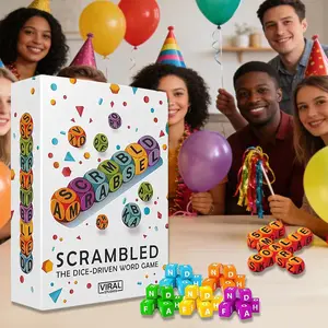 Scrambled Dice Game - Ignite Your Brain with Fast-Paced Word Play, The Ultimate Vocabulary Spark & Engaging Gift for Game Nights, Puzzle Game