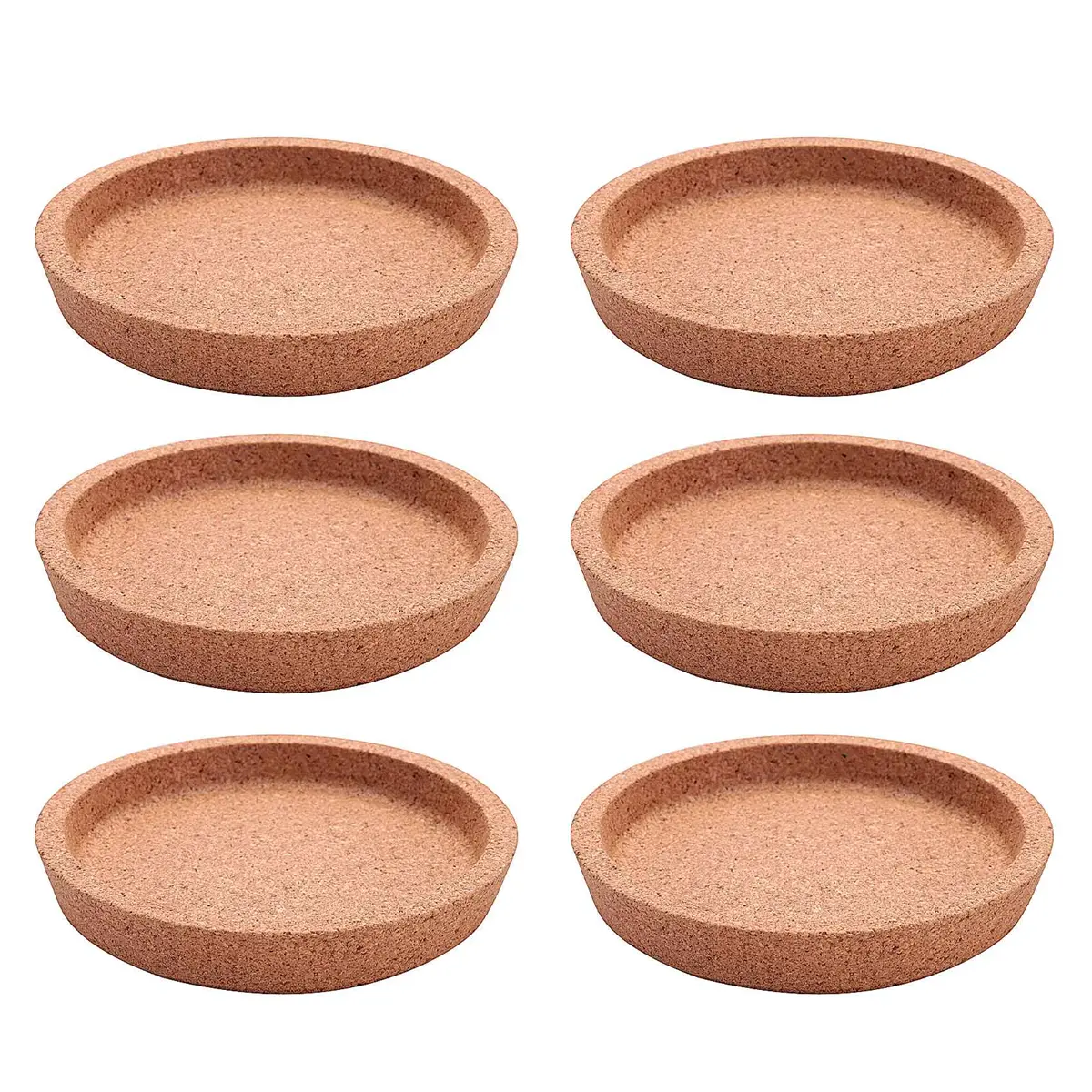 6-Pack Thick Wood Cork Coasters, 4-Inch Round Absorbent Drink Holders with Raised Rim for Coffee Mugs, DIY Blank, 10.3x1.8cm, Tableware, 4 In, 6Pcs, Customize Diy, Heat Resistant, Home, Reduce Noise, Art Project, Coaster Mats, Mat