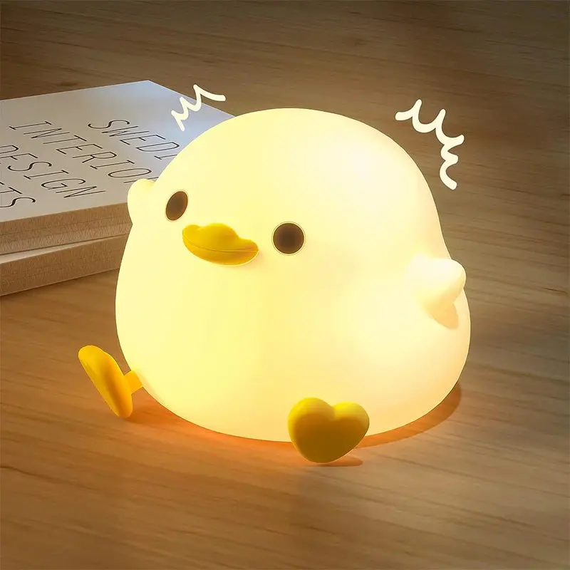 DoDo Duckling Dream Rechargeable Dimmable Desk Lamp - Handheld Indoor Night Light with 1200mAh Batteries, 20-Minute Timed Sleep Feature, Ideal for Housewarming Gifts
