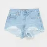 LEVI'S 501 Original Fit Womens Micro Shorts - Ojai Luxor Heat