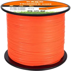 080 Trimmer Line, 080 Weed Trimmer Line, Weed Wacker String .080, Square Weed Eater String .080 Inch-1200 Ft- 3 Lb, Commercial Nylon Trimmer Line .080 Fits  String Trimmers(Square)