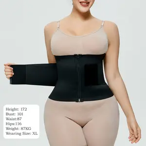 Womens'  Waist Cincher Trimmer Ab Belt Tummy Control Body Shaper with Triple Wrap