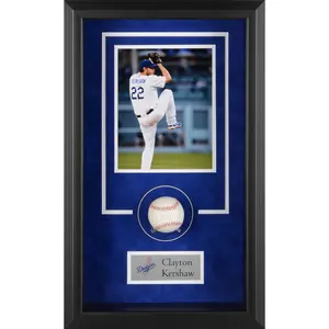 Clayton Kershaw Los Angeles Dodgers Framed Autographed Baseball Shadowbox - Fanatics Authentic Certified