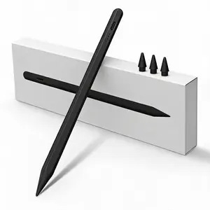 Digital iPad Stylus Pen, Tablet Accessory with Fast Charge, Palm Rejection, Tilt Sensitivity, Magnetic Active Touch Screen Writing Pencil Compatible with iPad 6/7/8/9/10, Pro 12.9-in&11-in, Air 3/4/5, Mini 5/6