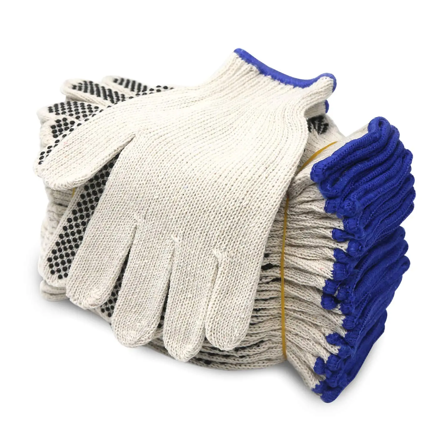 Evridwear 12 Pairs Medium Cotton Polyester Work Gloves - Safety Protection for Painters, Mechanics, Industrial, Warehouse, Gardening, Construction feminine hygieneproducts exfoliating glove Protector