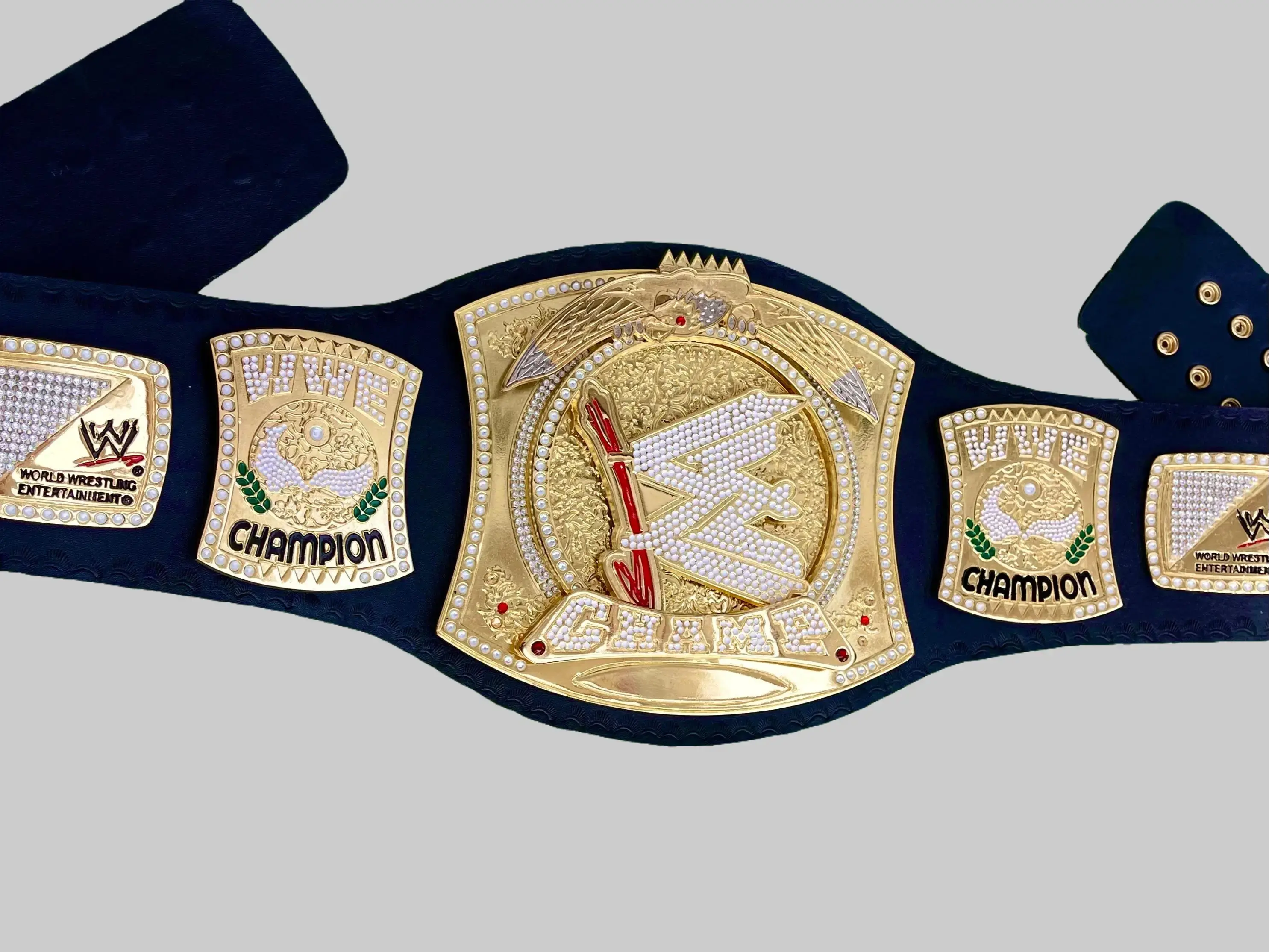 Men's World Heavyweight Wrestling Spinner Championship Belt Replica, Adult Size, 4MM Thick Fashion Accessory Belt
