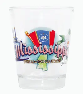 Mississippi Magnolia State Elements Shot Glass