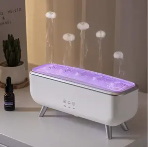 300ml Dynamic Jellyfish Air Humidifier Five Nozzles Essential Oil Humidifier Dancing Jellyfish Aromatherapy Diffuser for Bedroom