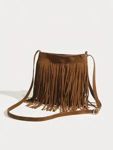Vintage Fringe Crossbody Bag, Bohemian Style Wallet Crossbody, Ethnic Wind Crossbody Bag, Fashionable and Unique Accessory, Boho Bag