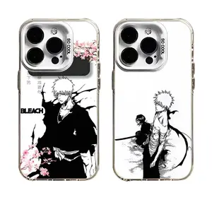 Anime B-Bleach Kurosaki Ichigo Phone Case for iPhone 17, 16, 15, 14, 13, 12, 11 Pro Air Plus ProMax and Samsung S26-S20 Ultra Plus FE shock-absorbing phone cases, fashionable gift.