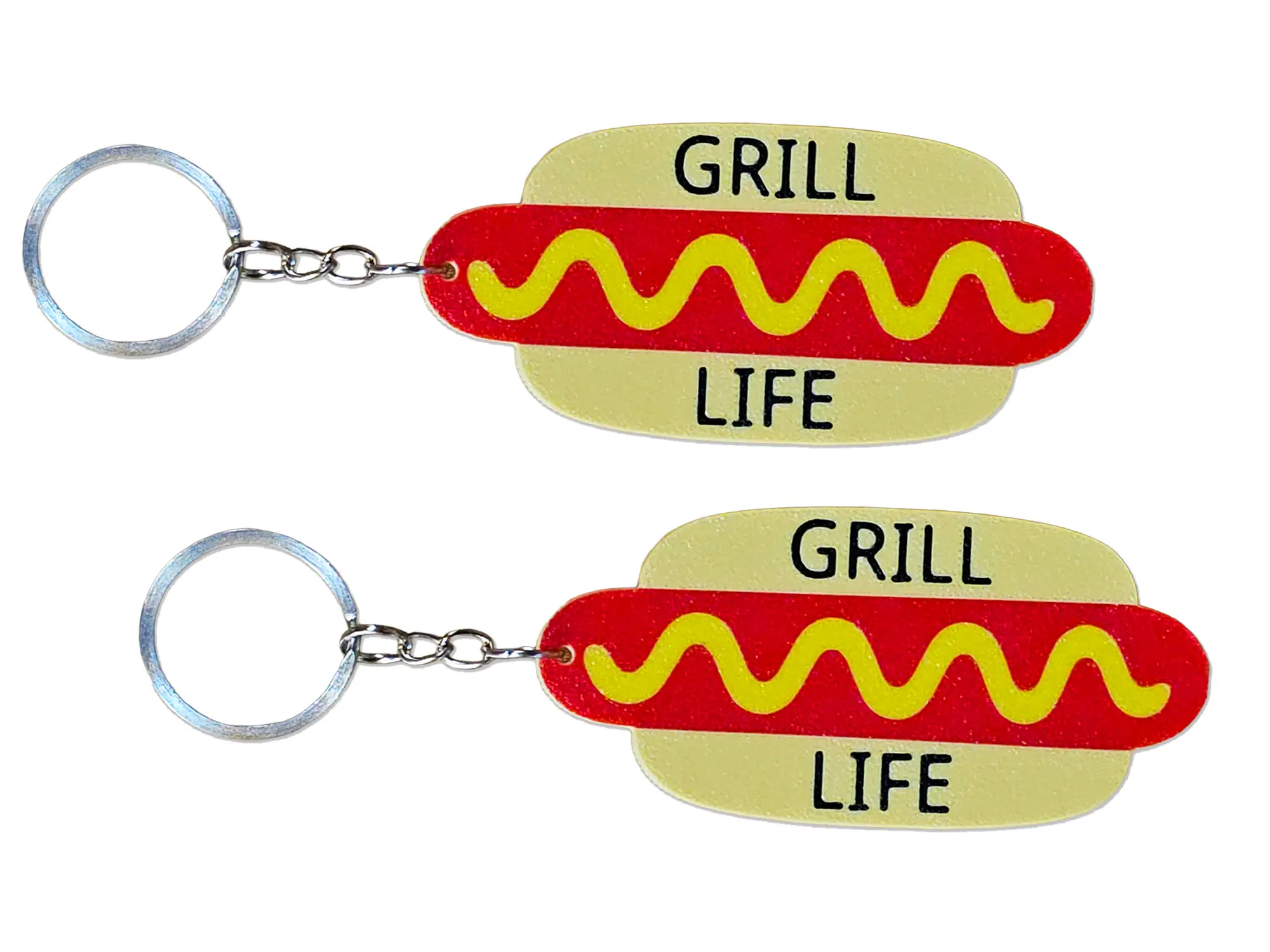 Hot Dog Keychain, Cook Charm, Kitchen Accessory, Culinary Style, Foodie Gear, Cooking Theme BBQ