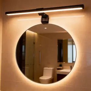 Modern Bathroom Vanity Mirror LED Light 11.8 Inches USB-Powered Adjustable 3-Color Temperature LED Bathroom Vanity Light with Simple Base for Mounting Above the Mirror Ideal for Bathroom Mirrors