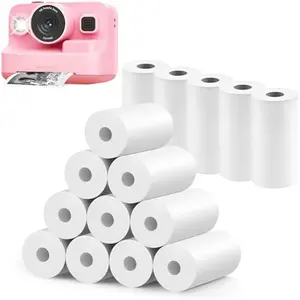 15 Rollos de Papel de Reemplazo para Cámara Instantánea, Papel de Reemplazo para Impresora de Cámara Instantánea HD Kidizoom para la Mayoría de Cámaras Instantáneas para Niños (57X25mm)