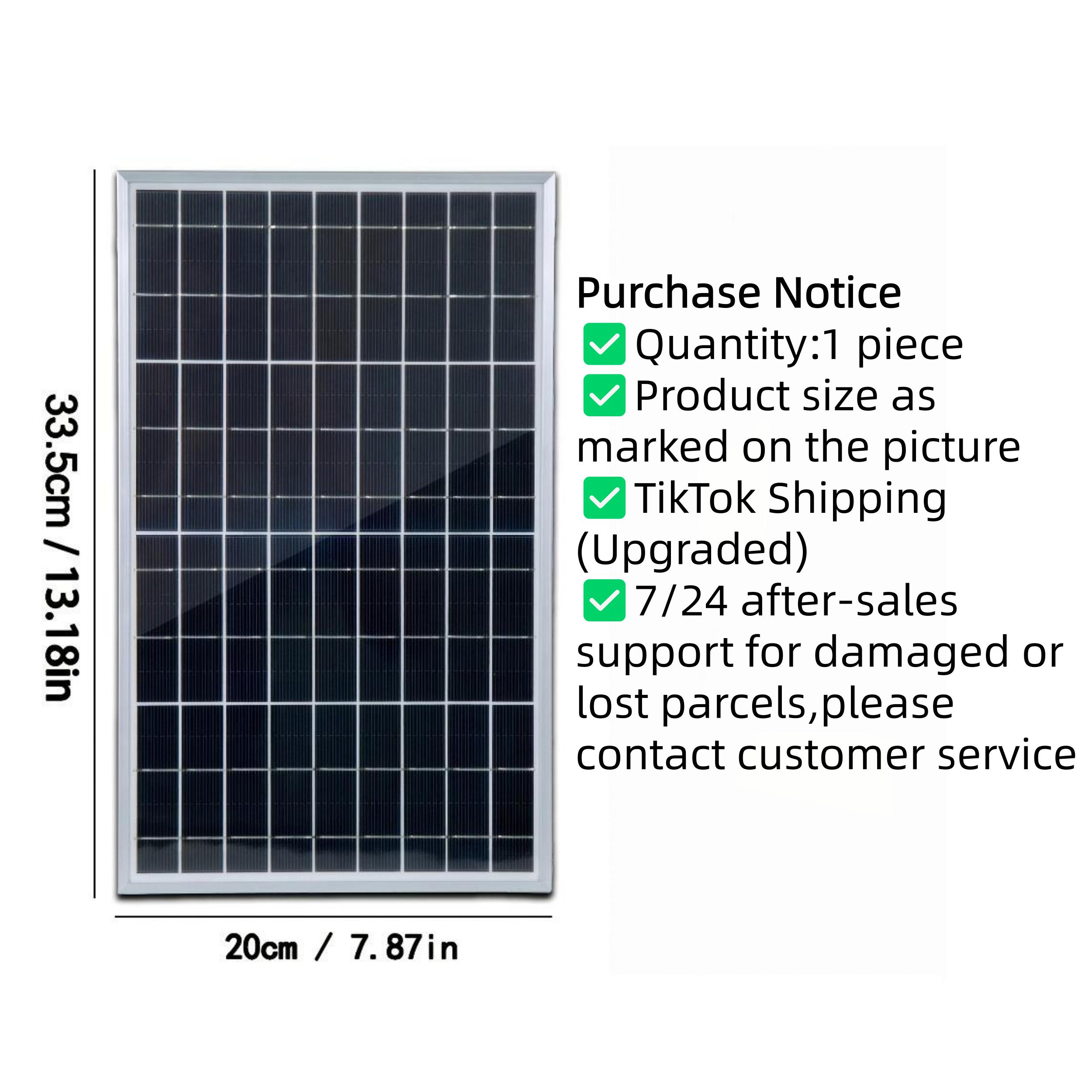 Portable 12V solar panel charging kit