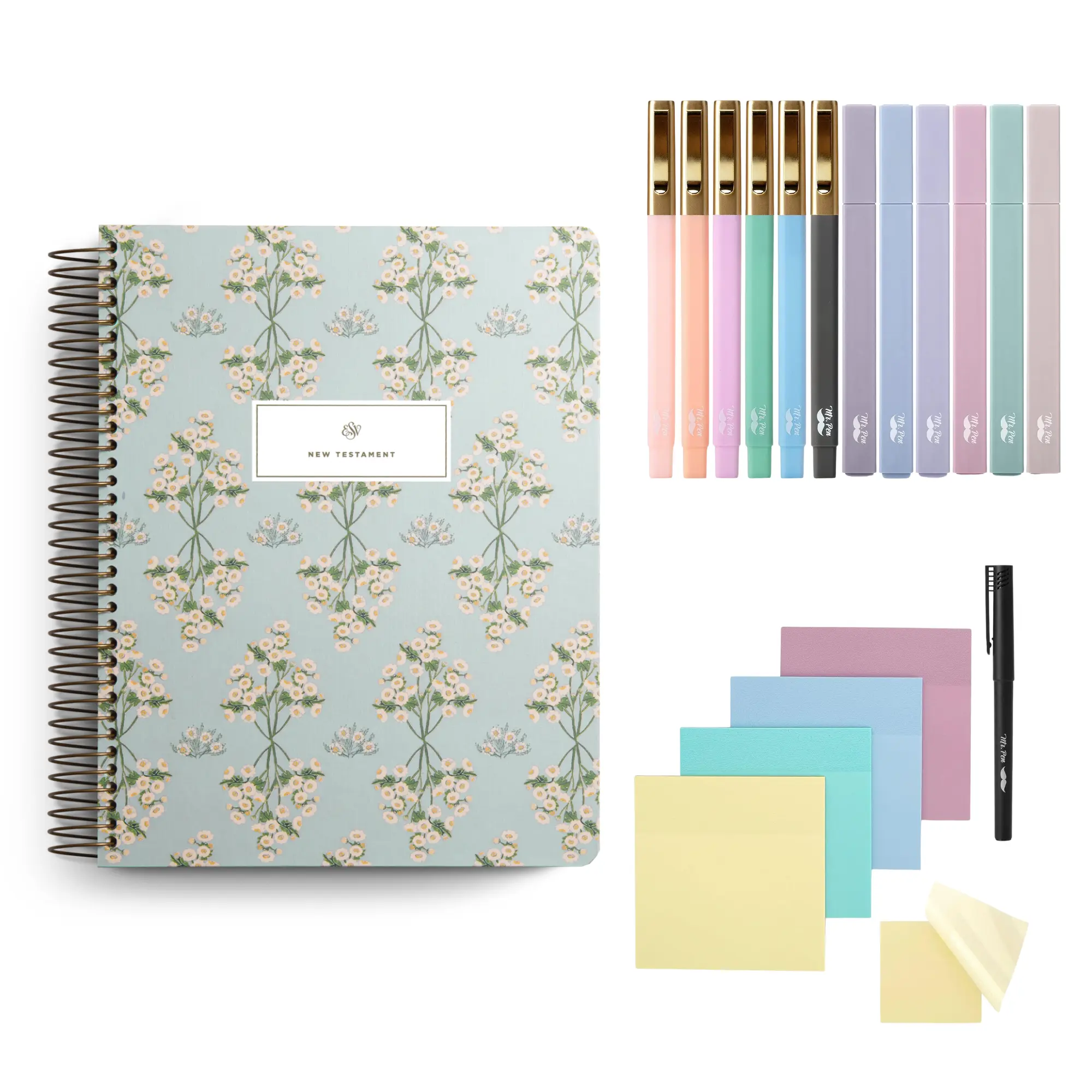 ESV Spiral-Bound Journaling Bible and Kit, New Testament, Back to School Gift, Christmas Gift, Journaling Bundle ESV Spiral-Bound Journaling Bible and Kit, New Testament, Back to School Gift, Christmas Gift, Journaling Bundle