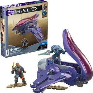 MEGA BLOKS HALO Renegade Banshee Vehicle, 205 Piece Buiding Toy Set with 2 Micro Action Figures  [COLLECTIBLES] Brick