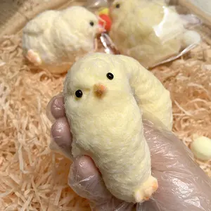 【BOGO】2-Pack Handmade Chick Taba Squishy Toy, Super Soft Silicone Fidget Toy, Stress Relief Viral Desk Toy, Cute Animal Toy Ideal Gift for All Ages