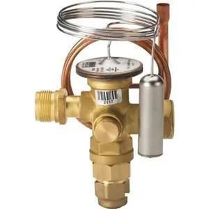 067L5956  Expansion valve, balanced port, R410A, external equalizer, internal check valve, 4 ton, 3/8" ODF inlet x 3/8" ODF outlet