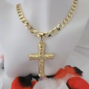 Cadena de hombre 21 de largo Oro laminado de 14k