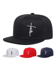 Unisex Faith Letter Cross Design Element Baseball Cap, Adjustable Sun Protection Casual Hat, Outdoor Sports Travel Beach Activities, All Seasons