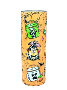 Boo Nuggets - 20oz oz 20 oz. 20oz. - Skinny Straight Sublimation Tumbler - Amy's Tumbler Junkies - Your Favorite Tumbler Shop!