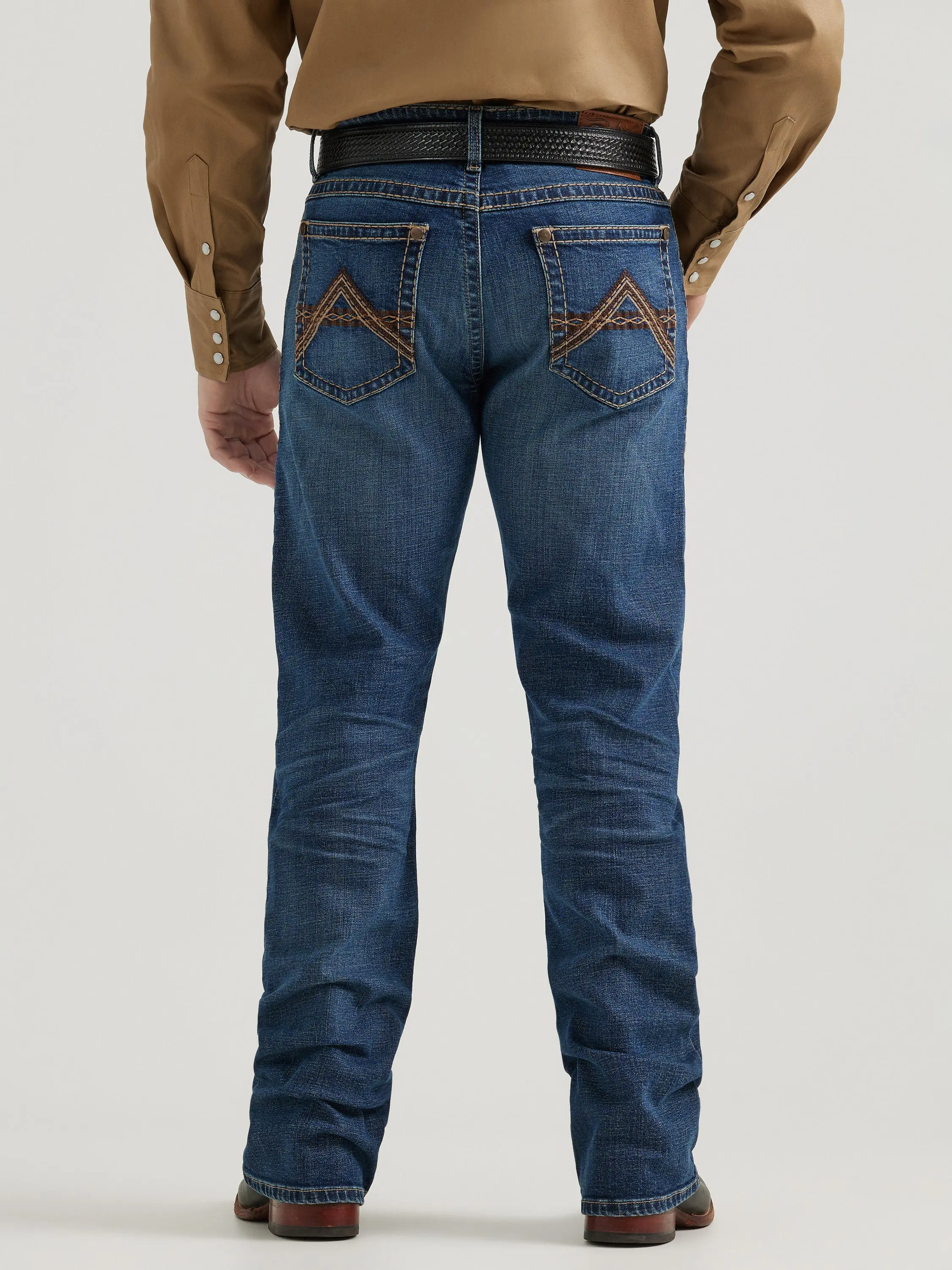 Rock 47 By Wrangler Men's Slim Fit Bootcut Jean - Dark Blue