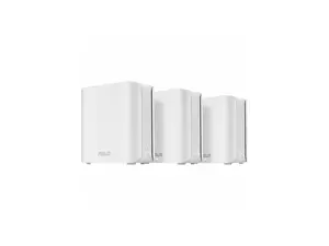 Asus ZenWiFi BD5(W-3-PK) Wi-Fi 7 Mesh Ethernet Wireless Router -  5000 Mbps, 6800 sq.ft (3pk) - 2.40 GHz ISM Band - 5 GHz UNII Band - 4x Antenna