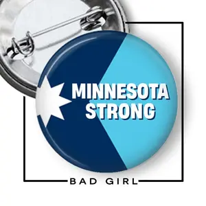 [Sale Up To 30%] Minnesota Strong Pinback Button Anti-Ice Protester Button or Magnet