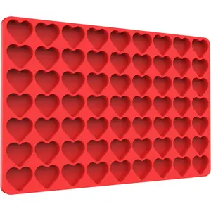 Heart  Candy Molds for  , Heart Ice Cube  Sheet with Scraper (L)