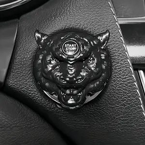 Car One-Button Start Modification Button Decorative Sticker, Ignition Switch Protective Cover, Universal Interior Accessories, Sticker for Cars