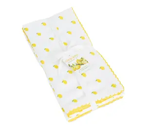 Design Imports Lemon Dots Print Napkin Set of 4