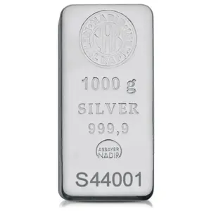 NADIR 1 Kilo (1000g) Fine .9999 Silver Bar