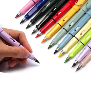 12 Count Palksky Forever Colored Pencils Infinity Pencil Coloring Metal Pencils Everlasting Pencil with Eraser Color Pencil Set Eternal Pencil/Inkless Pencil for School Student College Adults