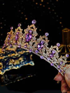 Elegant Wedding Bride Crown Tiaras, Alloy Bridal Headpiece, Luxury Bridesmaid Accessory, Perfect Gift for Weddings and Special Occasions