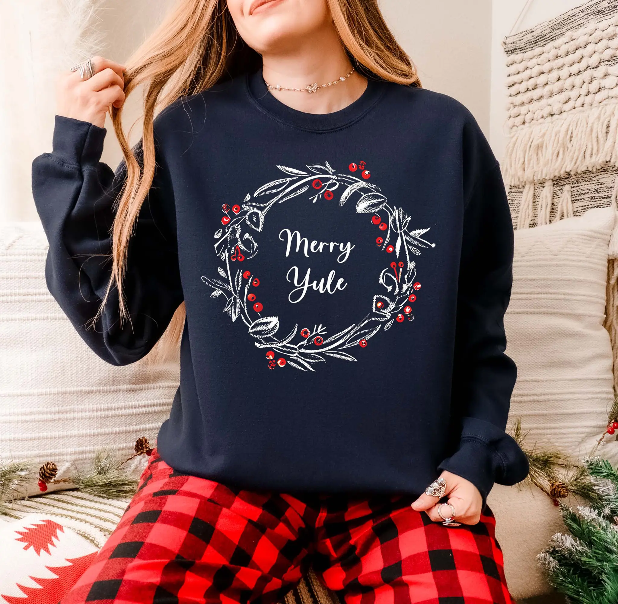 Merry Yule Pagan Christmas Sweatshirt