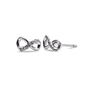 Pandora - Sparkling Infinity Stud Earrings  - 298820C01