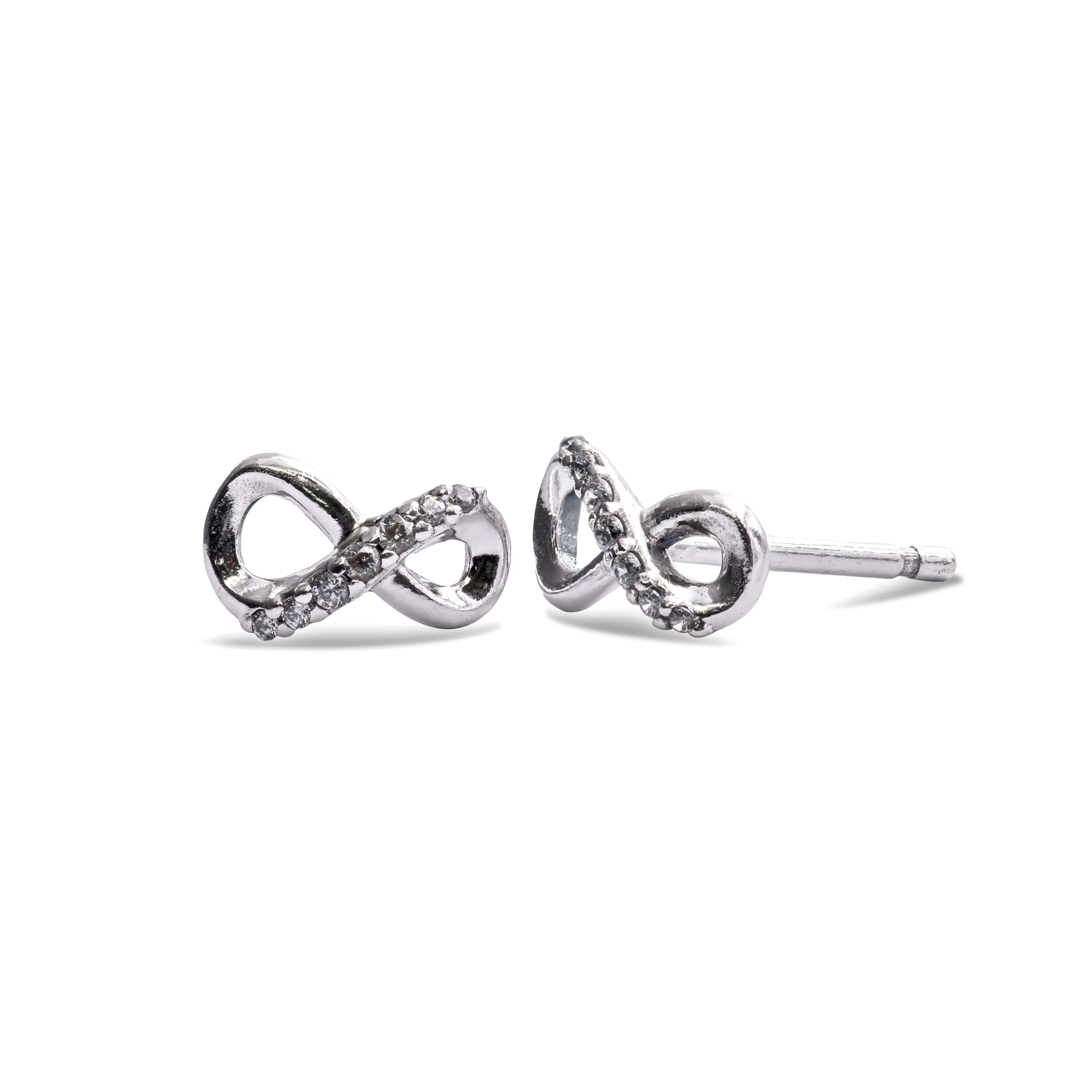 Pandora - Sparkling Infinity Stud Earrings  - 298820C01