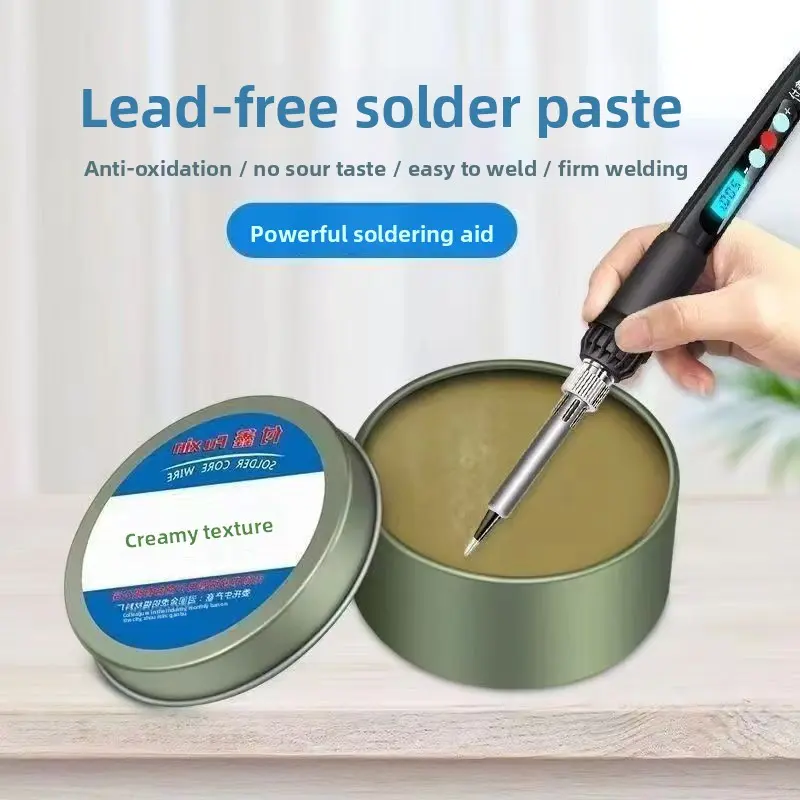 (3.5 oz/can) Solder Rosin, Soldering Rosin Paste, No Clean Soldering Flux, Creamy Texture, Professional Mechanical Soldering Repair, Suitable for Electronic Devices, Mobile Phones, Computer Motherboards, Home [100g/can]