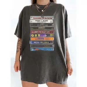 Vintage 90s R&B Cassette Tape T-shirt, Music Shirt - Jodeci, Boyz II Men, TLC, Ginuwine, Guy, SWV and More - Nostalgic Music Tee for Fans Menswear, trending shirts
