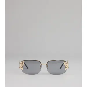 Dreamy Winged Rimless Sunglasses