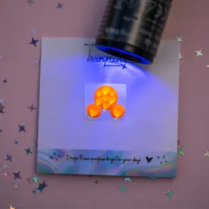 GLOW Orange Crystals Vinyl Decal