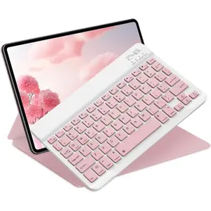 Bluetooth Keyboard for iPad 10th Generation, iPad Pro 13/12/11/10/9/8/7 inch, iPad Air 13/11th Gen, iPad mini, Samsung Xiaomi Tablets, etc. - Slim Wireless Portable Travel Office Computer Accessories-USA