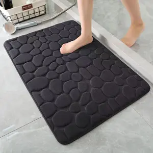 Bathroom Floor Mat, 1/2 Counts Soft Highly Absorbent Bathroom Mat Thick Bath Mat, Door Carpet Suitable for Bedroom Balcony Living Room Home Decoration Summer Gifts, Water Absorbent Mat